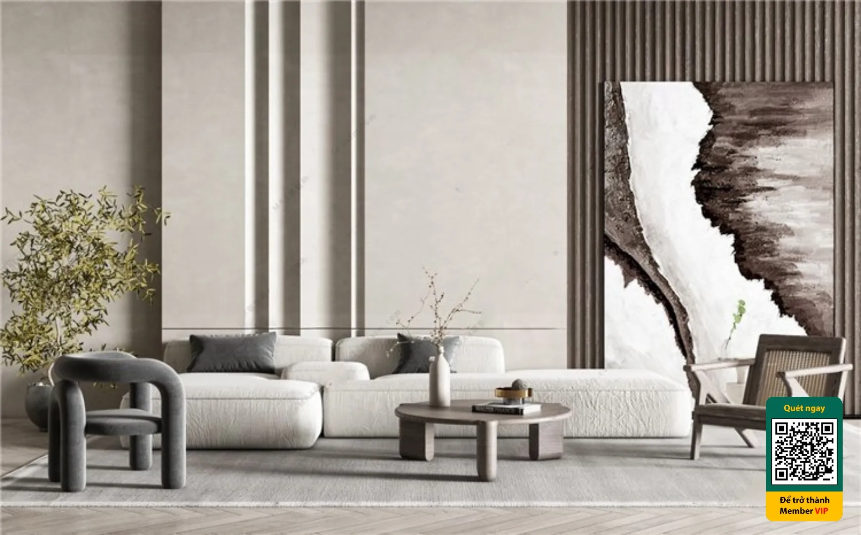 3D SCENES - WABI SABI STYLE - VRAY / CORONA - 3D MODEL - 6237