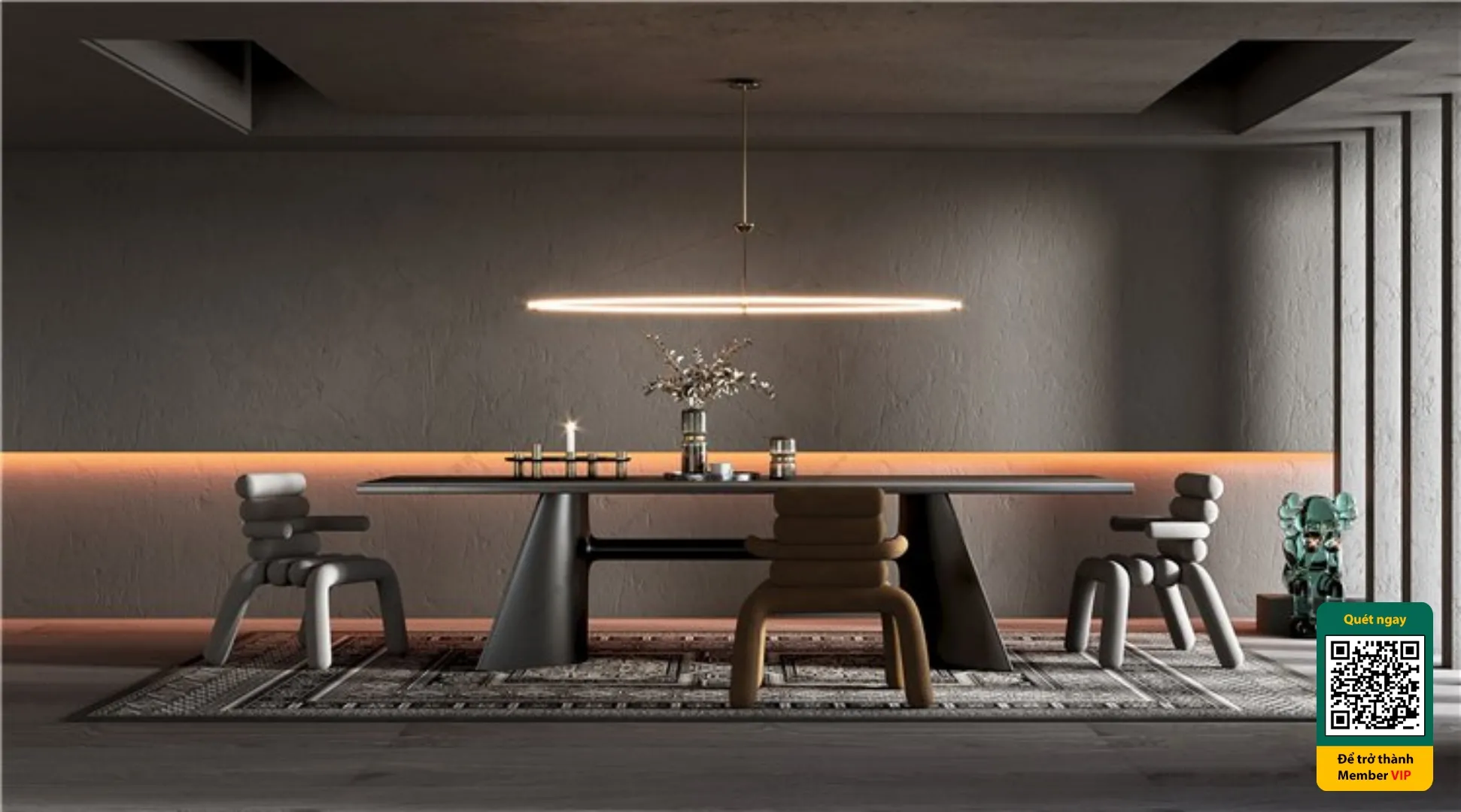 3D SCENES - WABI SABI STYLE - VRAY / CORONA - 3D MODEL - 6241