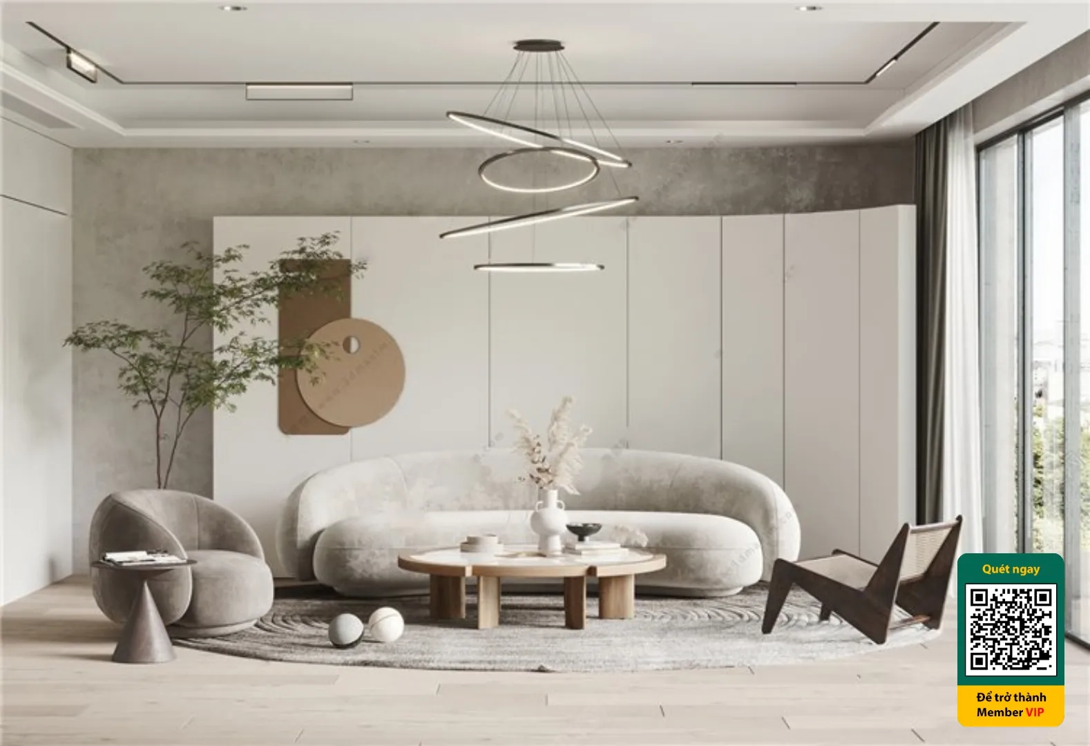 3D SCENES - WABI SABI STYLE - VRAY / CORONA - 3D MODEL - 6243