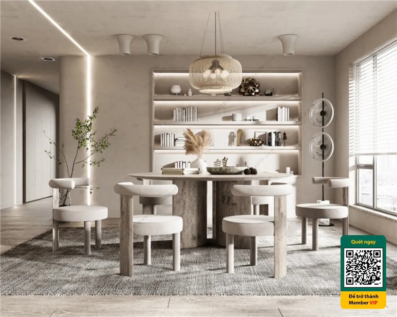 3D SCENES - WABI SABI STYLE - VRAY / CORONA - 3D MODEL - 6251