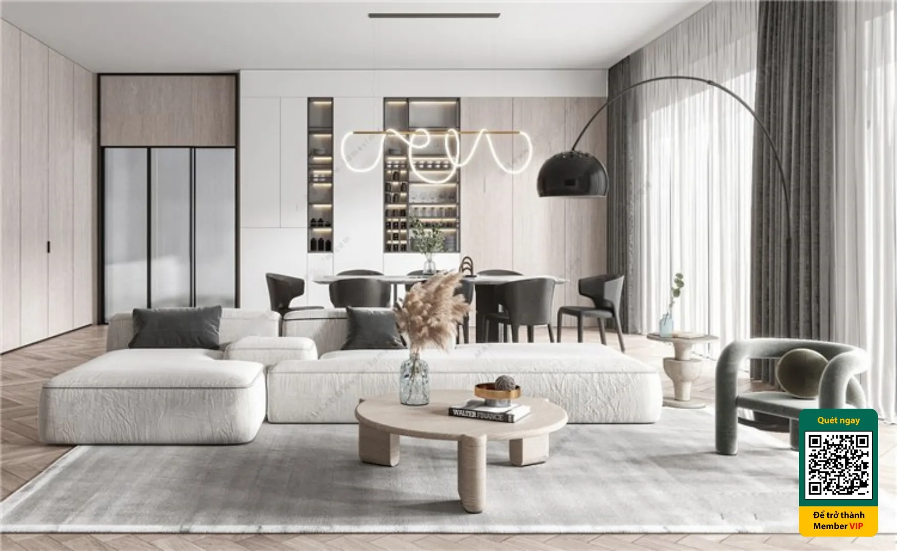 3D SCENES - WABI SABI STYLE - VRAY / CORONA - 3D MODEL - 6252