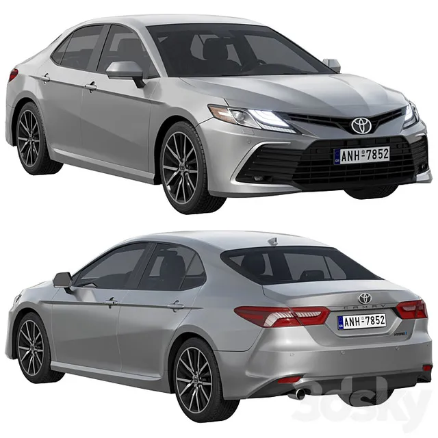 3D Vehicle - Toyota Camry LE Hybrid 2023