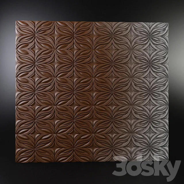 3D wall panals 3D Model