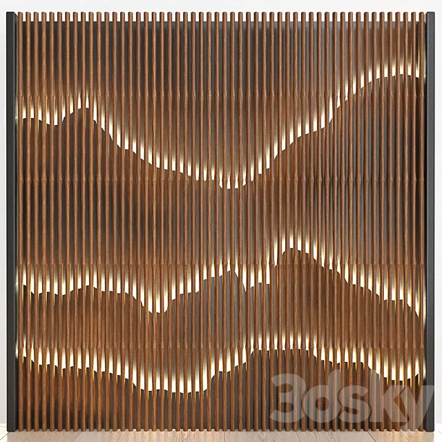 3D Wall Panel №14 3D Model