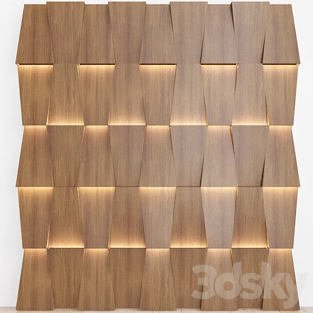 3D Wall Panel №8 3D Model