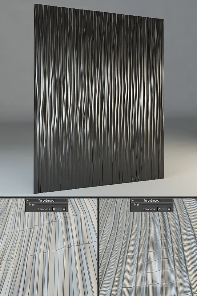 3D wall panel Leto 3DModel