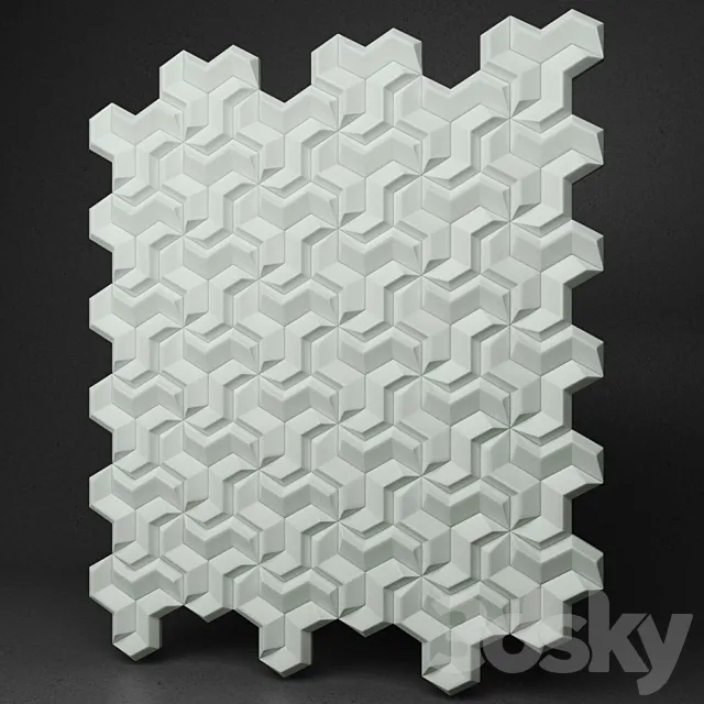 3d wall panels 3D Model