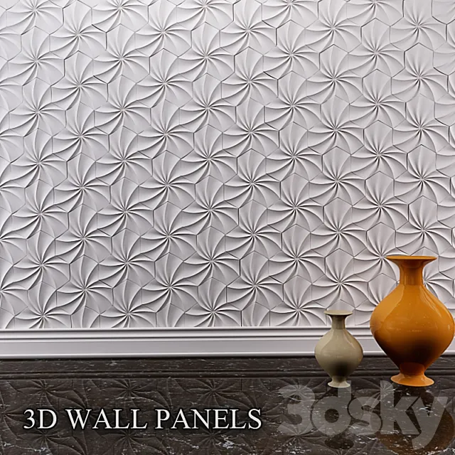 3d wall panels 3D Model