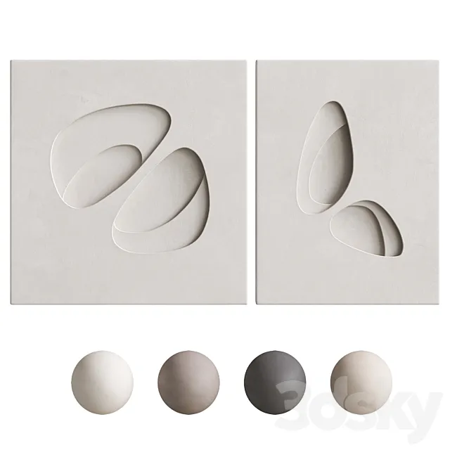 3DArt Spatial relief 3DModel