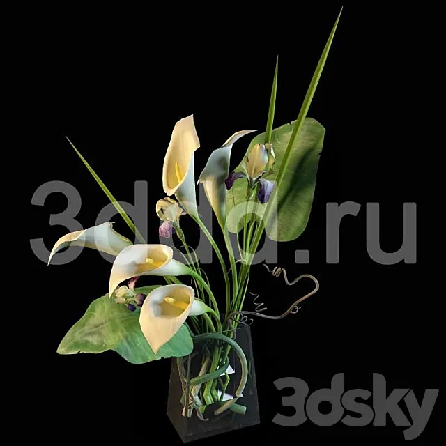 3DDD FLOWERS 3D Model