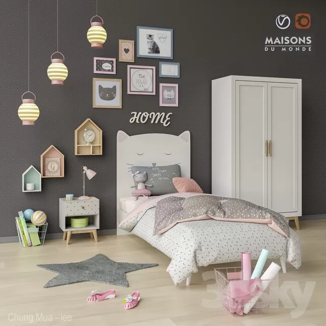 3DSKY FREE – CHILDBED MODELS – No.038