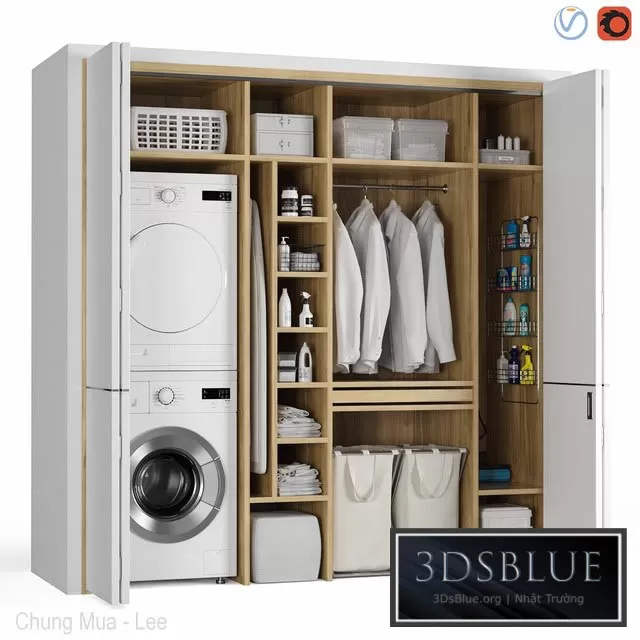 FURNITURE – WAREDROBE & DISPLAY – 3DSKY Models – 11165