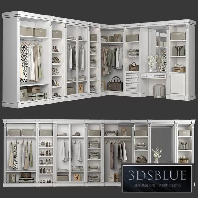 FURNITURE – WAREDROBE & DISPLAY – 3DSKY Models – 11196