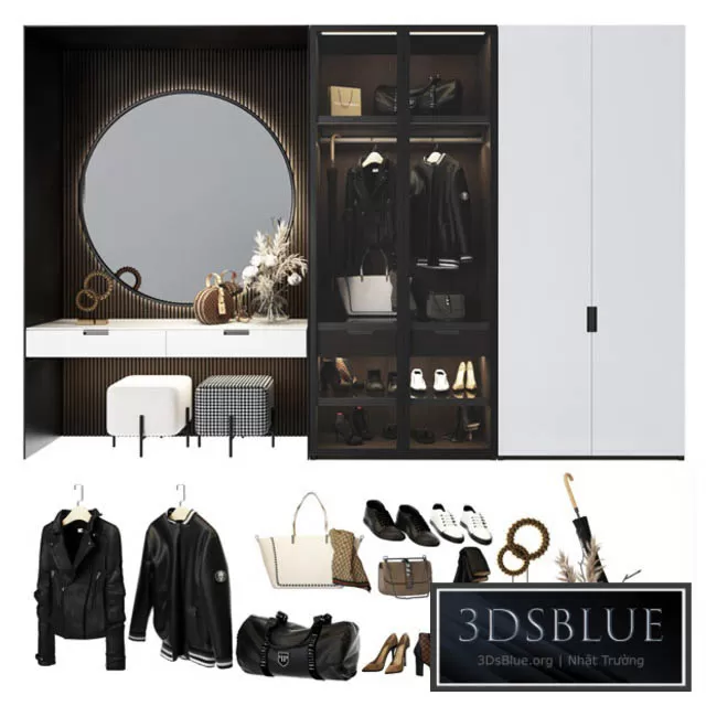 FURNITURE – WAREDROBE & DISPLAY – 3DSKY Models – 11215