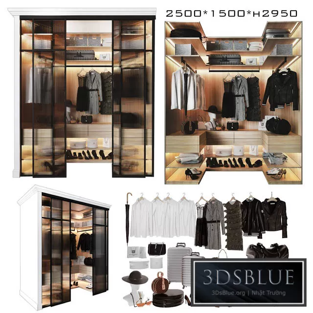 FURNITURE – WAREDROBE & DISPLAY – 3DSKY Models – 11240