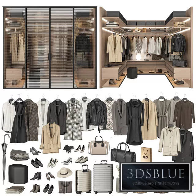 FURNITURE – WAREDROBE & DISPLAY – 3DSKY Models – 11267