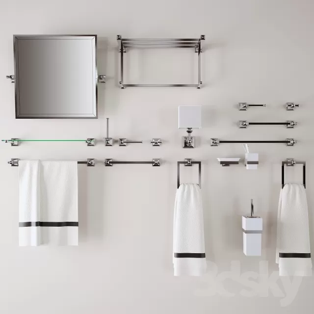 BATHROOM – TOWEL RAIL – 3D MODELS – 002