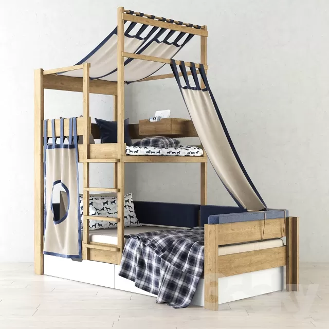 CHILDROOM – BED 3DSKYMODELS – 030