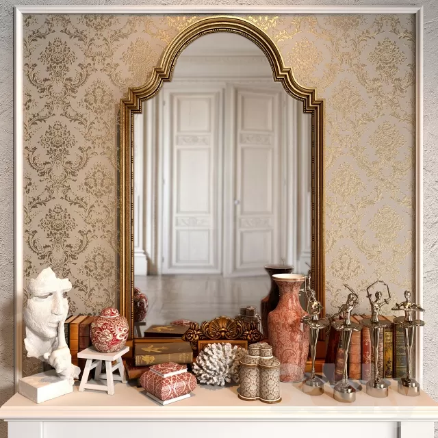 DECORATION – DECORATIVE SET – 3DS MAX MODELS – 046