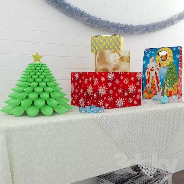 DECORATION – DECORATIVE SET – 3DS MAX MODELS – 096