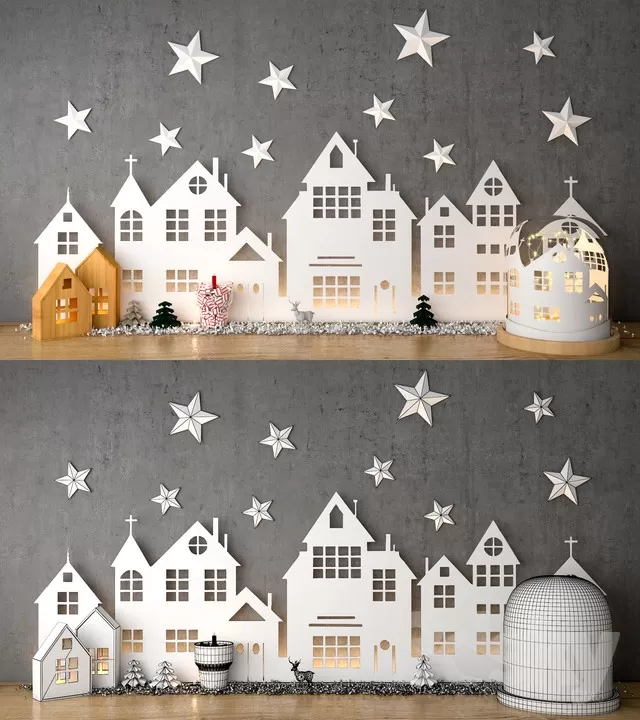 DECORATION – DECORATIVE SET – 3DS MAX MODELS – 140