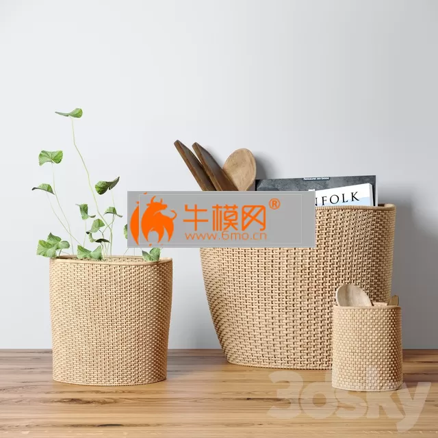 Decorative set with baskets – 4741