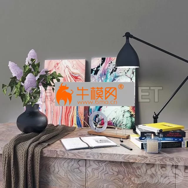Decorative set with lilac – 4750