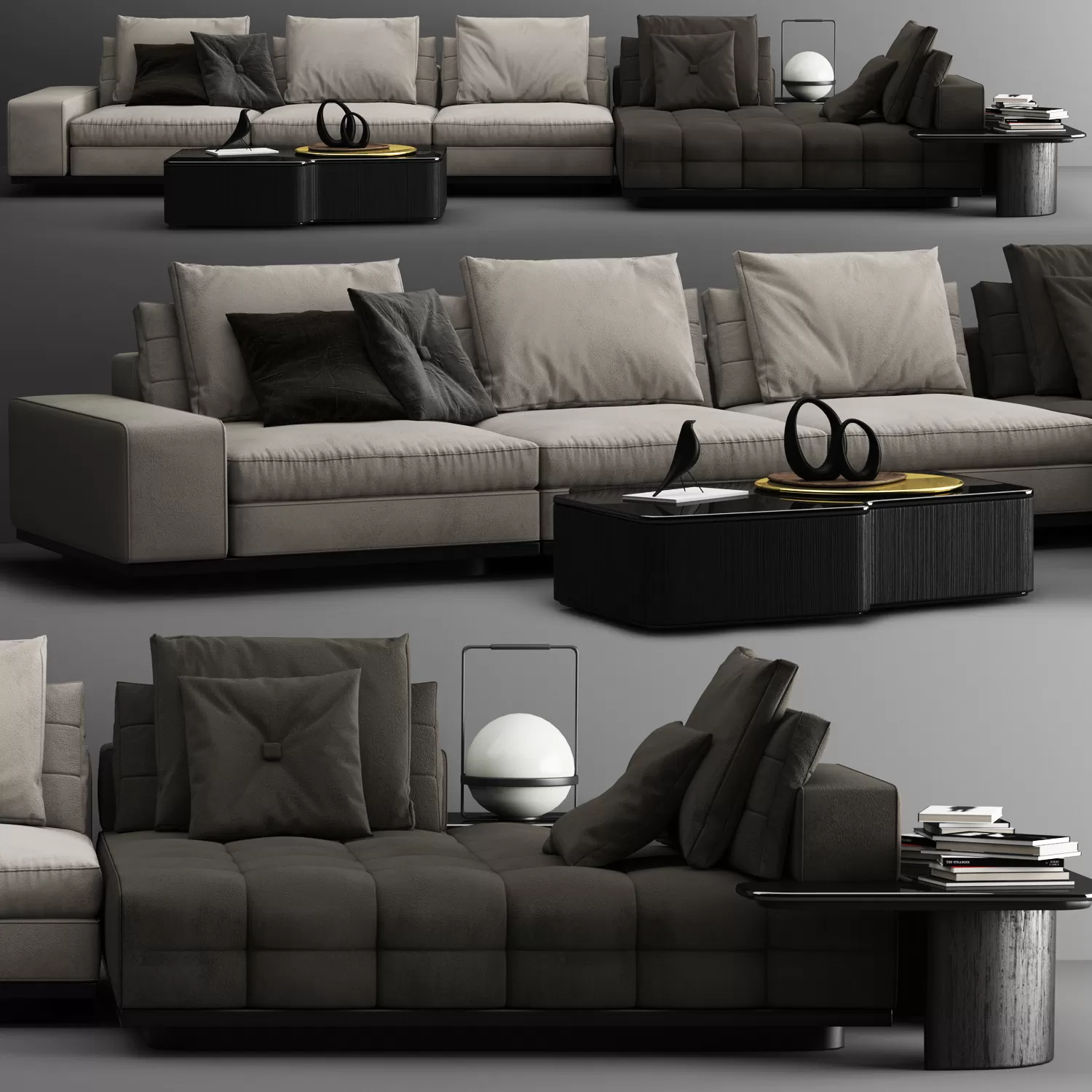 Lawrence sofa C by Minotti (max 2012 Vray) – 5999