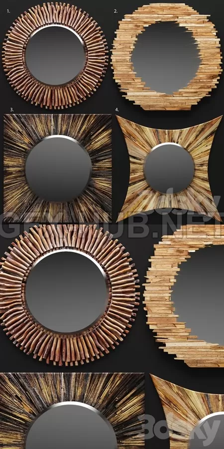 A set of mirrors tree – 6516