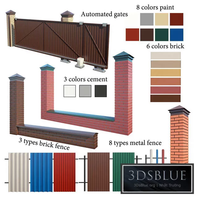 ARCHITECTURE – FENCE – 3DSKY Models – 383