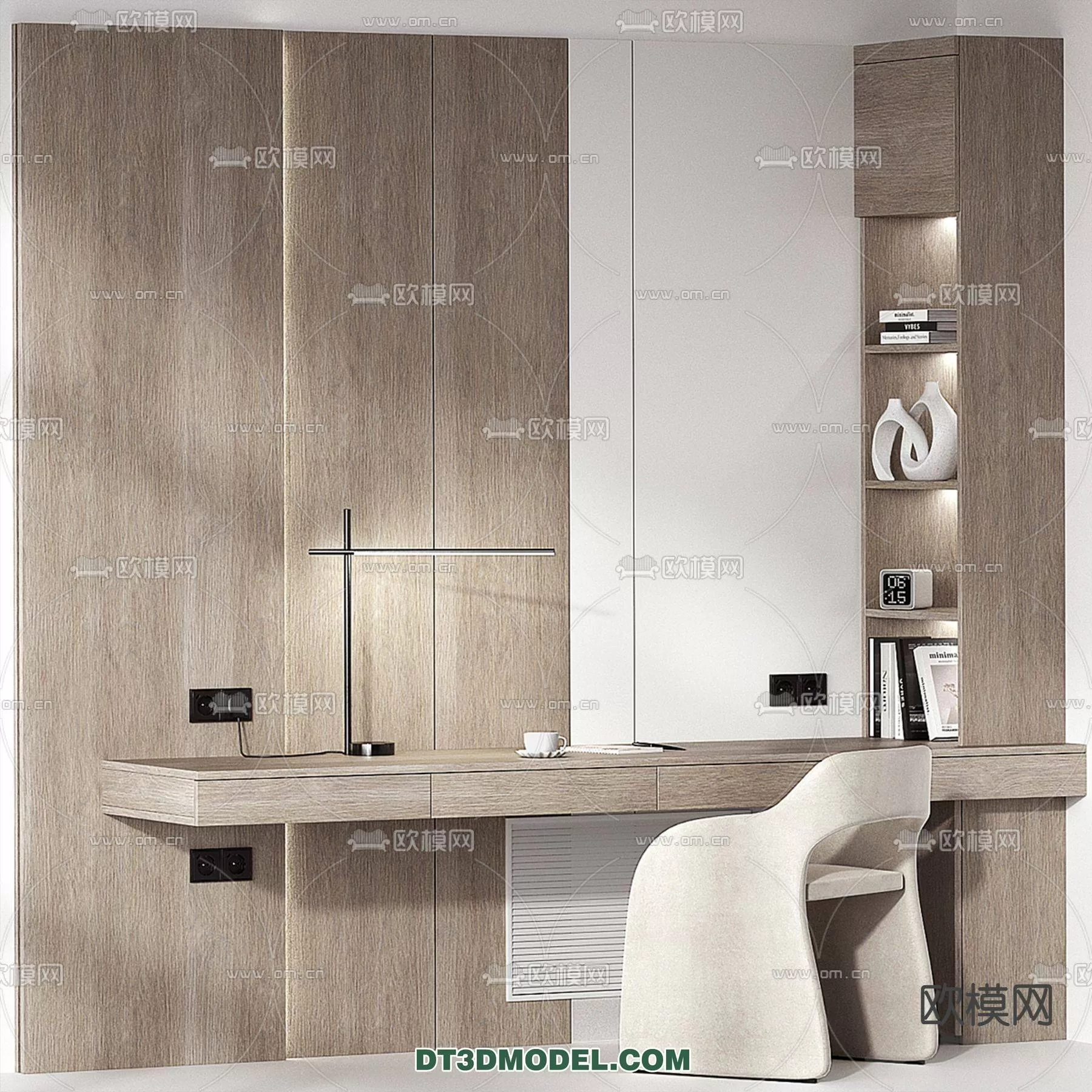 WABI SABI STYLE 3D MODELS – DESK – 0006