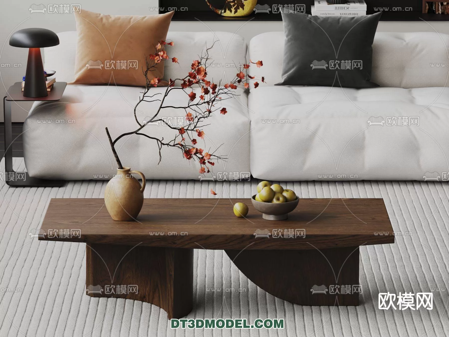 WABI SABI STYLE 3D MODELS – TEA TABLE – 0048