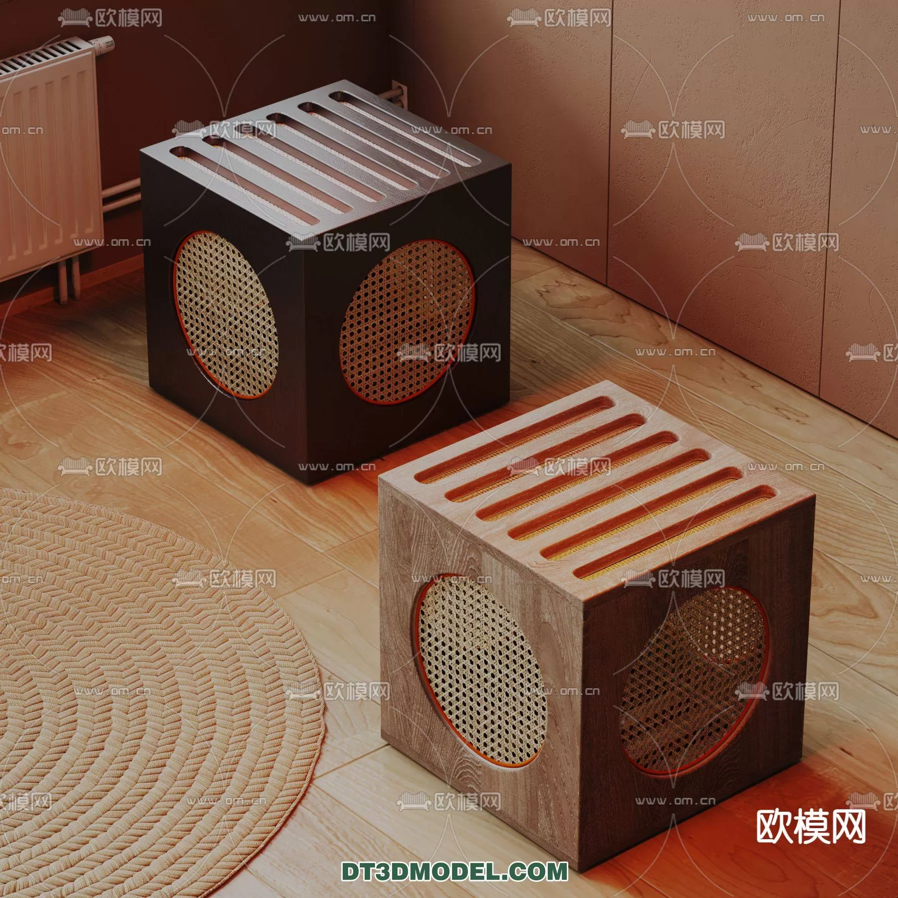 WABI SABI STYLE 3D MODELS – TEA TABLE – 0057