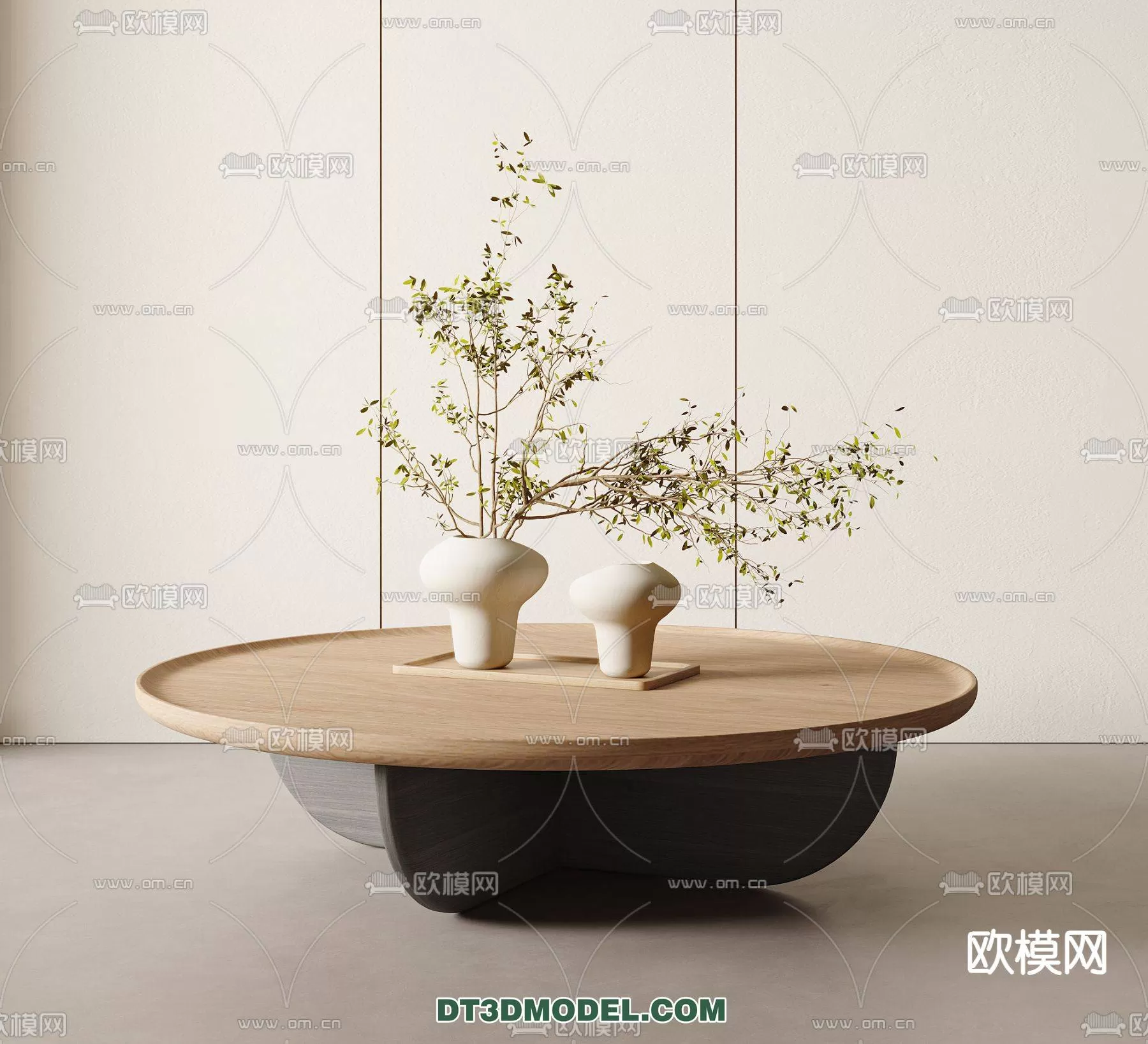 WABI SABI STYLE 3D MODELS – TEA TABLE – 0058
