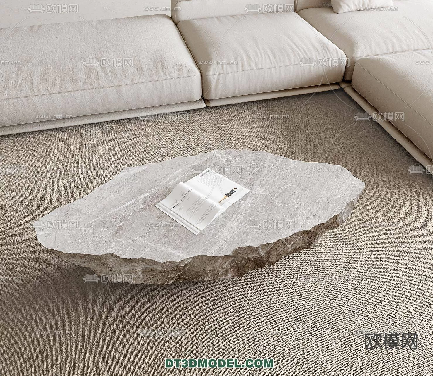 WABI SABI STYLE 3D MODELS – TEA TABLE – 0066