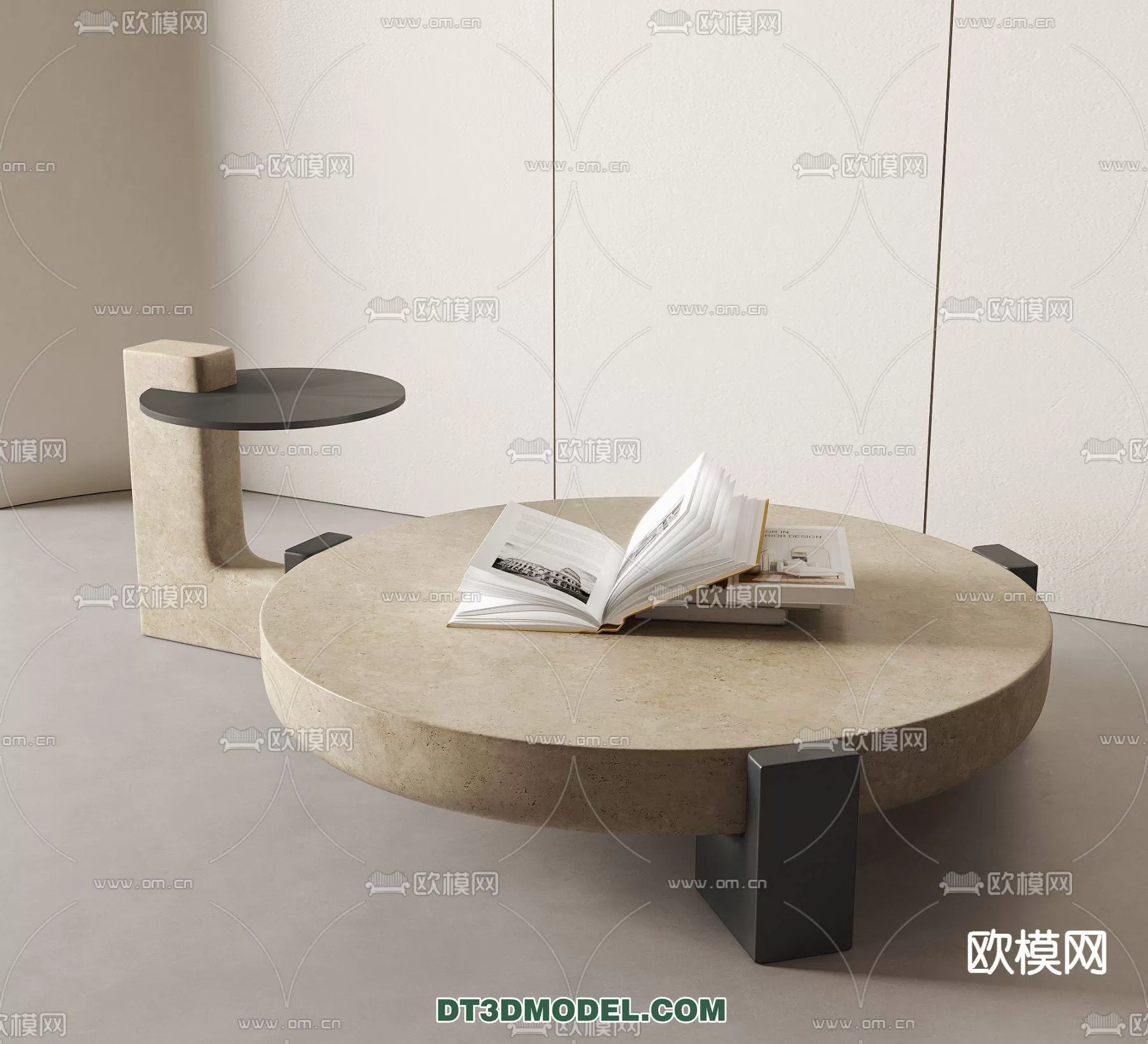 WABI SABI STYLE 3D MODELS – TEA TABLE – 0069