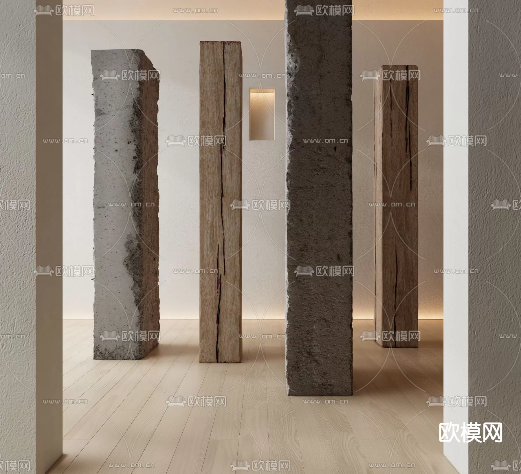 WABI SABI STYLE 3D MODELS – DECOR SETS – 0156