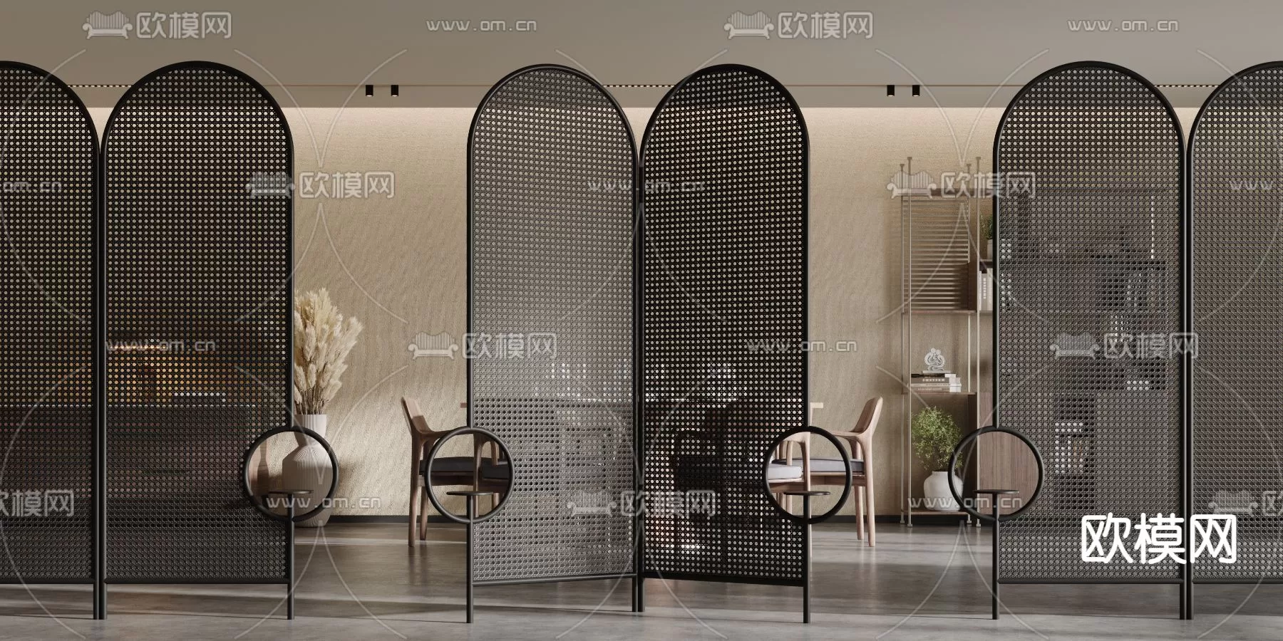 WABI SABI STYLE 3D MODELS – PANELS – 0028