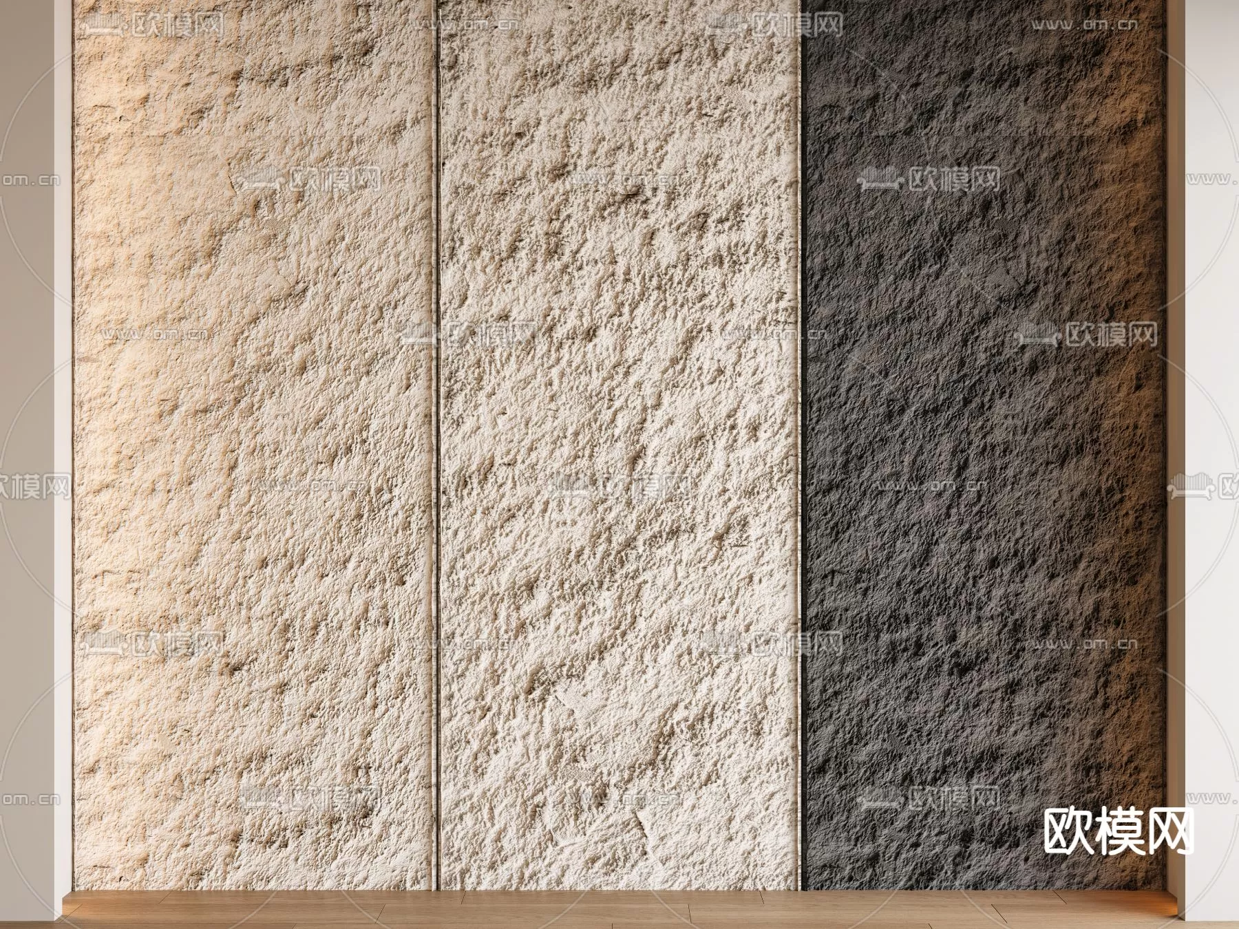 WABI SABI STYLE 3D MODELS – PANELS – 0074