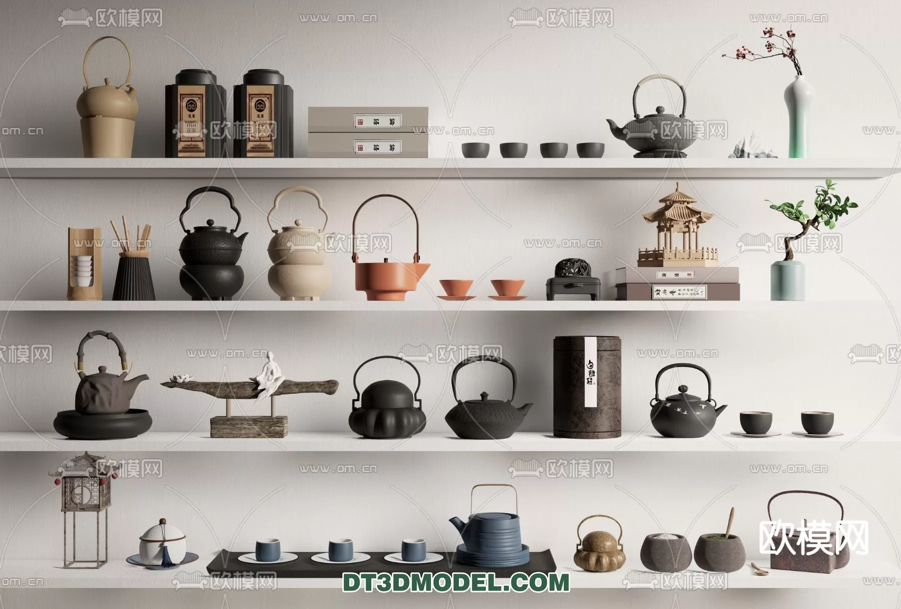 TEAPOT SET 3D MODELS – 028