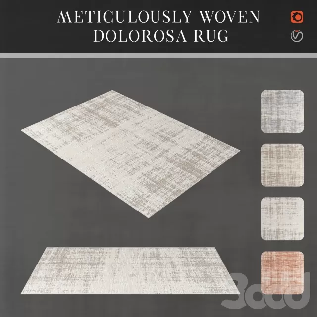 Meticulously Woven Dolorosa Rug light greyash greyaqua bluerust – 220031