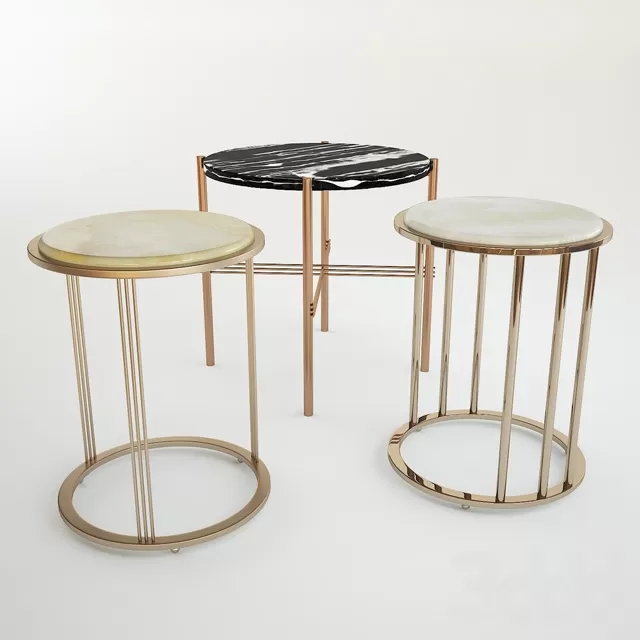 Odette Marble-Top Side Table – 221447