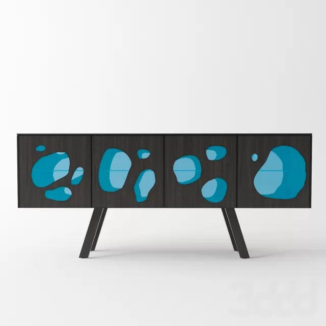 Wooden sideboard with doors – 228979