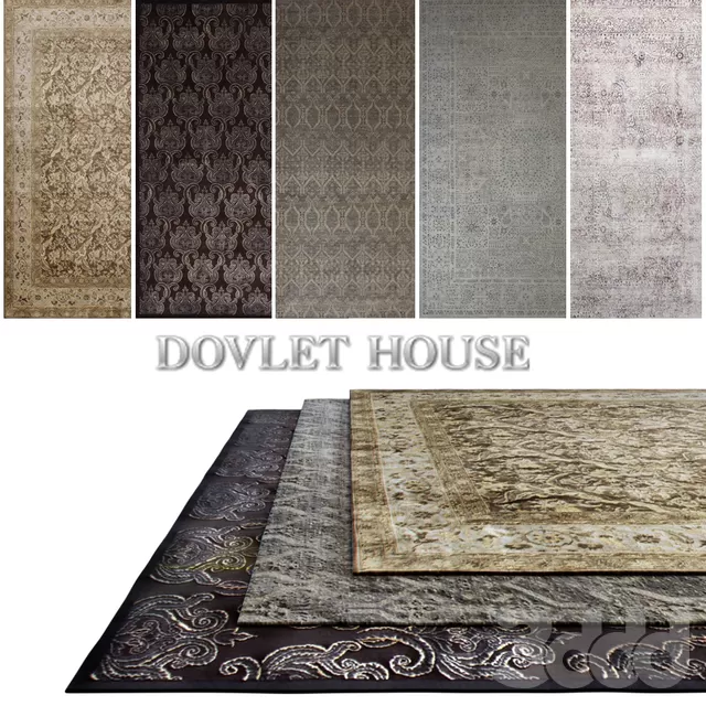 Ковры DOVLET HOUSE 5 штук (part 144) – 232637