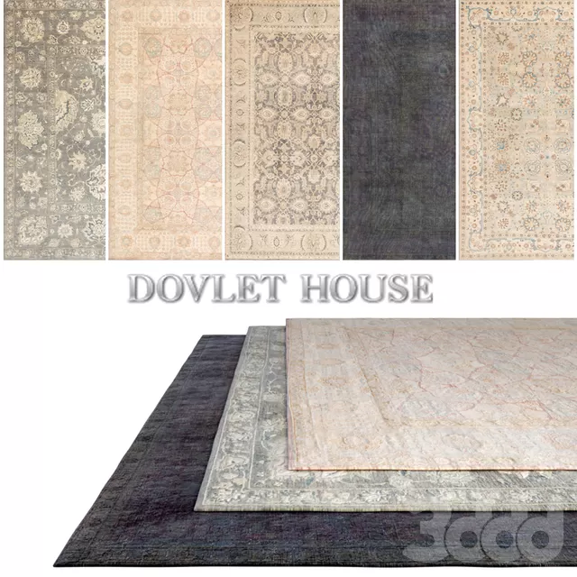 Ковры DOVLET HOUSE 5 штук (part 179) – 232709