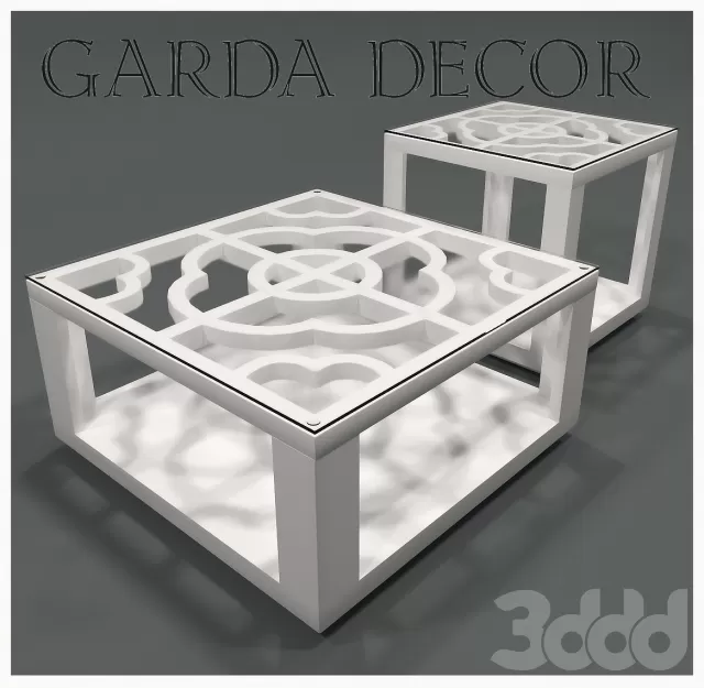СТОЛ ЖУРНАЛЬНЫЙ БЕЛЫЙ КВАДРАТНЫЙ Garda Decor – 238745