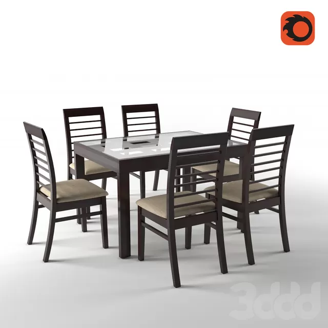 Стол со стульями – 238883