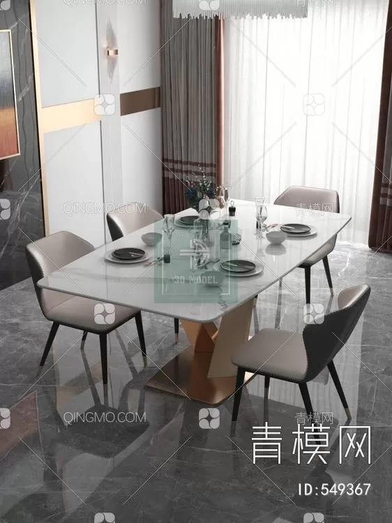 DINING TABLE SETS – 3D MODELS – 086 – PRO