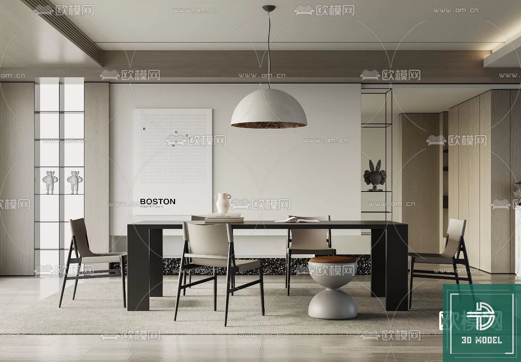DINING TABLE SETS – 3D MODELS – 279 – PRO