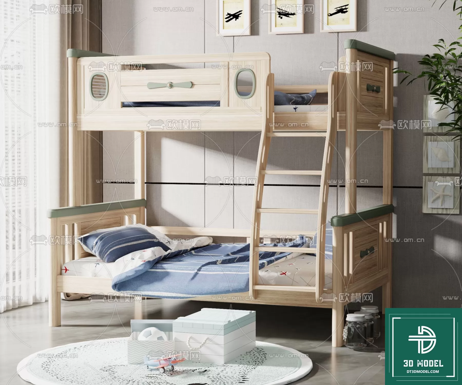 BED FOR KID – 3D MODELS – 651 – PRO